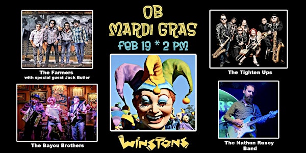 OB Mardi Gras- The Farmers-The Tighten Ups-Bayou  Brothers & Nathan Raney