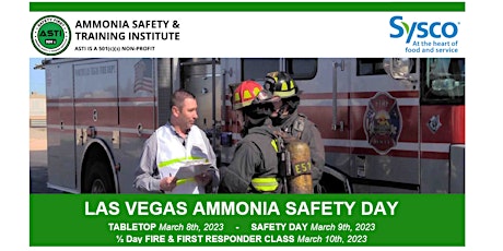 Las Vegas Ammonia Safety Day March 8th-10th, 2023