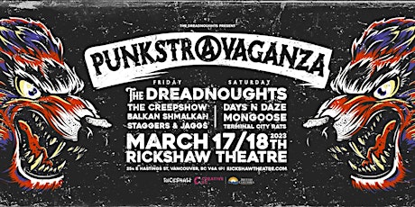 Punkstravaganza Night Two: The Dreadnoughts with Dayz & Daze + More!
