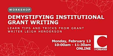 Demystifying Institutional Grant Writing
