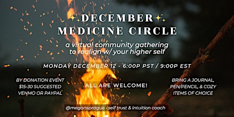 December Medicine Circle: Donation-Based Group Reading