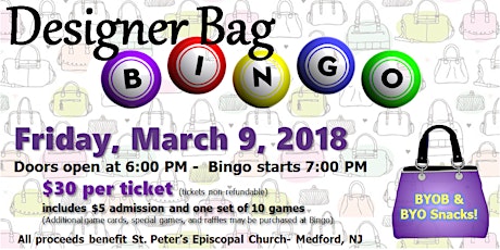 Designer Bag Bingo primary image