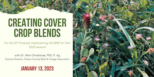 Creating Cover Crop Blends: Class with Dr. Akim Omokanye