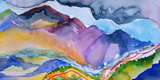 Loose and Free Landscape in Watercolor