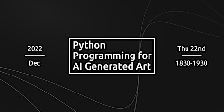 Python Programming for AI Generated Art primary image