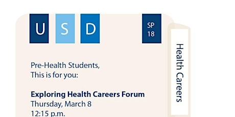 Exploring Health Careers Forum - March 8 primary image