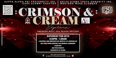 Crimson & Cream Experience Sneaker Ball: All Black Edition