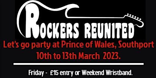 Rockers Reunited Let's Rock Southport - March 2023 primary image