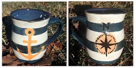 Nautical Coffee Mug with Belmont Pottery primary image