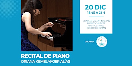 Recital de piano de Oriana Kemelmajer Alías