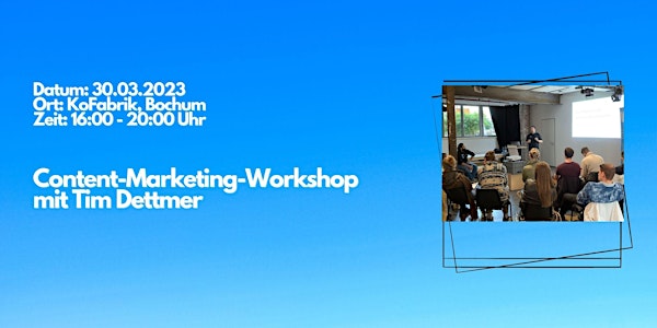 Content-Marketing Kickstart-Workshop