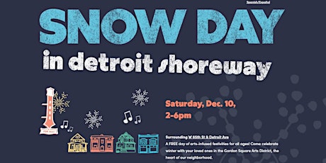 Kids Zone at the Snow Day in Detroit Shoreway Festival