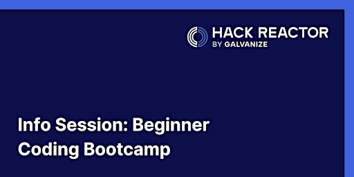 Image principale de Beginner Full-Time Coding Bootcamp Info Session