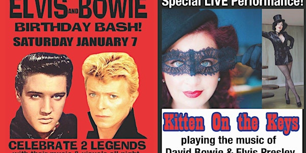 EVIS and BOWIE BIRTHDAY BASH feat KITTEN on the KEYS