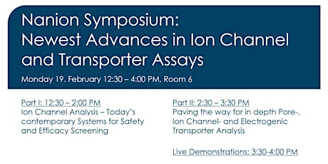 Symposium: "Newest Advances in Ion Channel and Transporter Assays" primary image