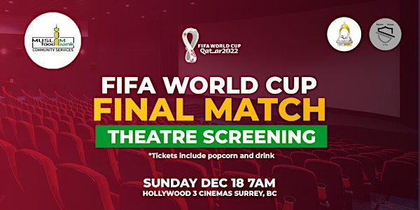 Fifa World Cup Finals - Watch on the Big Screen