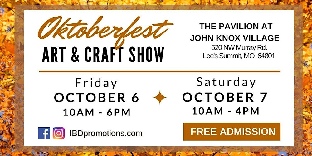 OKTOBERFEST ART & CRAFT EXPO - October 6 & 7 - Free Admission - Tickets,  Multiple Dates | Eventbrite