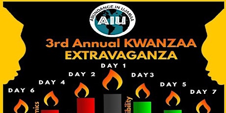 Primaire afbeelding van AIU Presents: 3rd Annual Kwanzaa Extravaganza