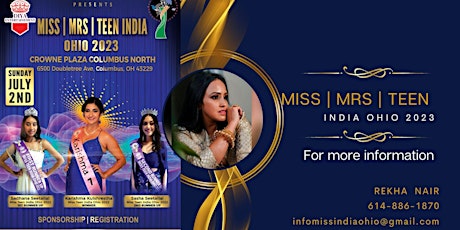 MISS | MRS | TEEN INDIA OHIO 2023