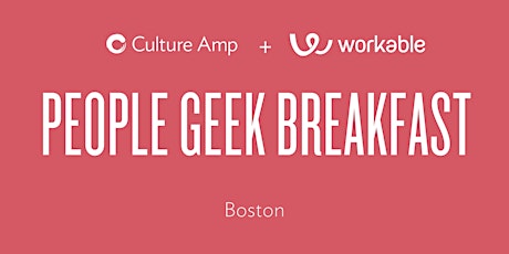 People Geek Breakfast - Boston 2018.3.7 primary image