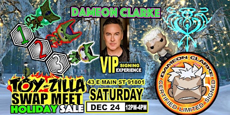 Imagem principal de DAMEON CLARKE signing @ TOYZILLA DECEMBER 24