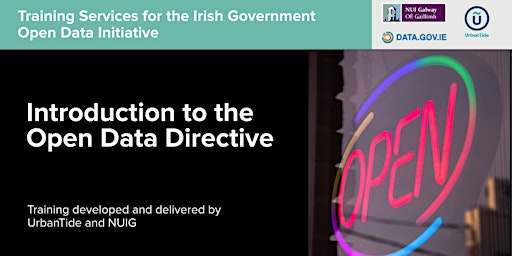 Immagine principale di ONLINE Ireland OD Initiative - Open Data Directive (9 May 2024) 