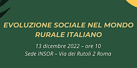 Immagine principale di Evoluzione sociale nel mondo rurale italiano - ON LINE 