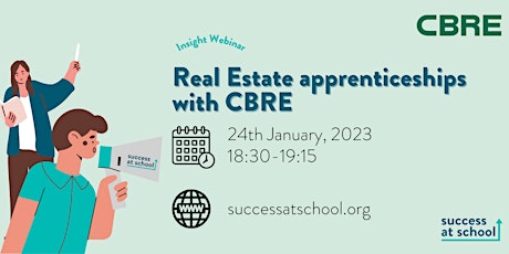 Imagen principal de Real Estate apprenticeships webinar with CBRE