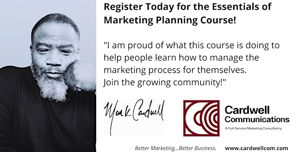 Essentials of Marketing Planning Online Course Registration