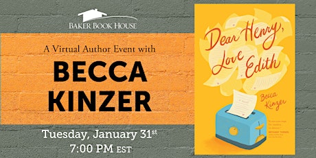 Virtual Author Night with Becca Kinzer