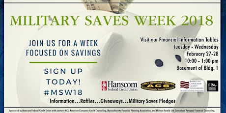 Military Saves Week Info. Tables primary image