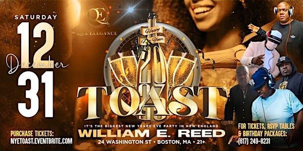 TOAST - NEW ENGLAND'S BIGGEST NEW YEARS EVE PARTY