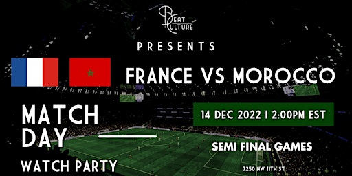 FRANCE VS MOROCCO WORLD CUP WATCH PARTY primary image