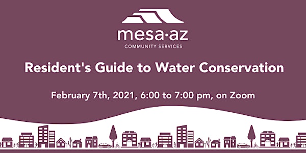 Resident's Guide to Water Conservation (Online Webinar)