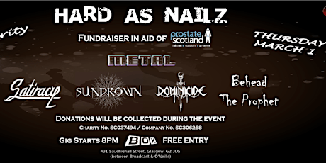 Rock It! For Charity: Hard As Nailz (Prostate Scotland) primary image