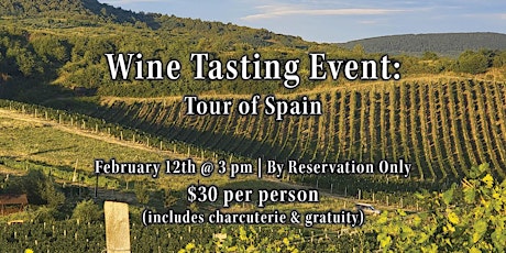 Tour of Spain - Wine Tasting Event