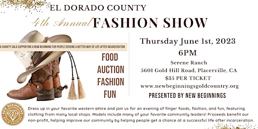 El Dorado County 4th Annual Fashion Show Fundraiser