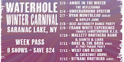 Winter Carnival Week Pass - 9 Shows