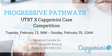 Progressive Pathways: UTBT X Capgemini Case Competition primary image