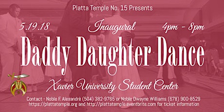 Platta Temple No. 15 Inaugural - Daddy/Daughter Dance  primary image