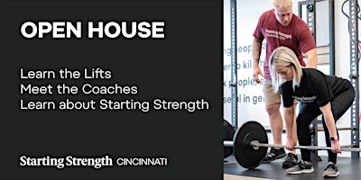 Imagen principal de Open House & Coaching Demonstration at Starting Strength Cincinnati