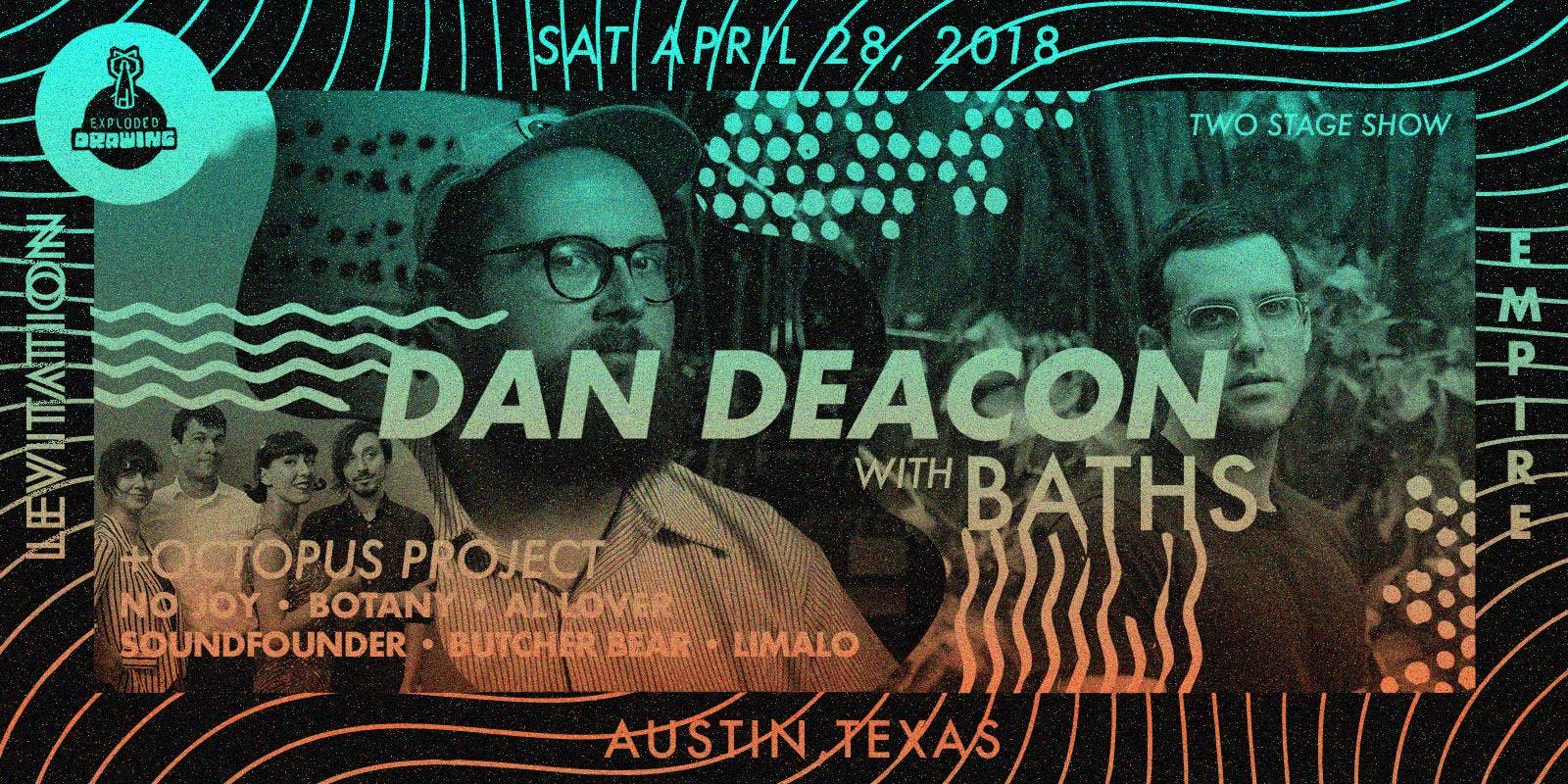Dan Deacon, Baths, Octopus Project, No Joy, Botany, Al Lover + more
