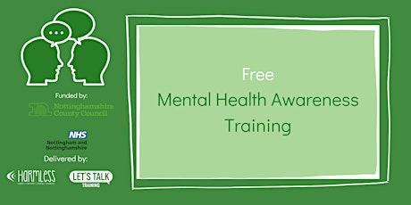 Mental Health Awareness training (Nottingham and Nottinghamshire)