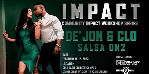 IMPACT Community Dance Workshops Salsa On2 w/ De'Jon & Clo