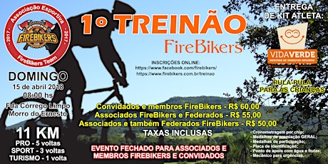 Imagem principal do evento 1º TREINÃO FireBikers