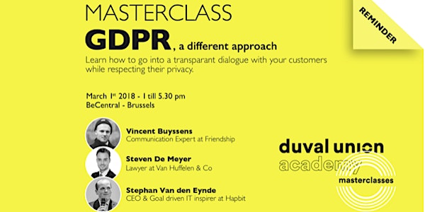 Masterclass GDPR