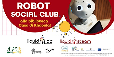 Robot Social Club alla Biblioteca Casa di Khaoula