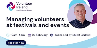 Managing volunteers at festivals and events