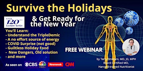 Survive the Holidays, Get Ready for New Year, Dec.18, Sun. 2pm HAWAII time primary image