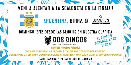 Argentina en la final!!!  @ Dos Dingos Cerveza Independiente & AxE